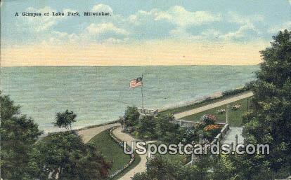 Lake Park - MIlwaukee, Wisconsin WI Postcard