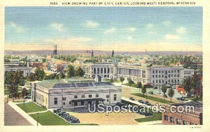Civic Center - Kenosha, Wisconsin WI Postcard