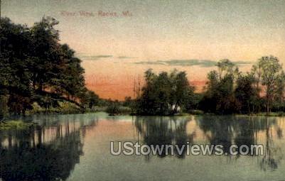 River View - Racine, Wisconsin WI Postcard