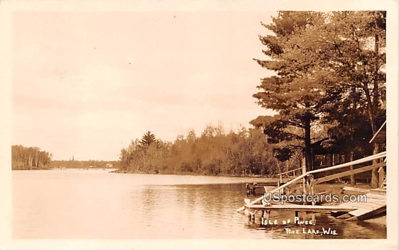 Isle of Pines - Rice Lake, Wisconsin WI Postcard