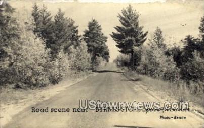 Road Near Byrnes Store  - Spooner, Wisconsin WI Postcard