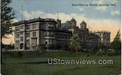 State Normal School - Superior, Wisconsin WI Postcard