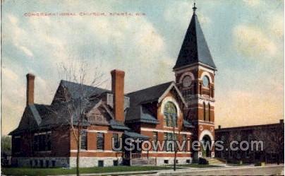 Congregational Church - Sparta, Wisconsin WI Postcard