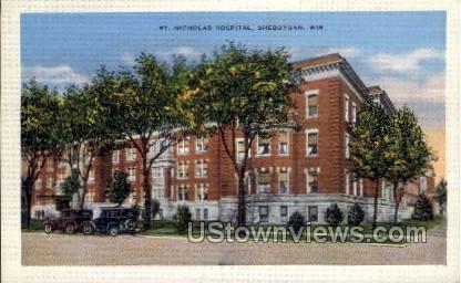 St. Nicholas Hospital  - Sheboygan, Wisconsin WI Postcard