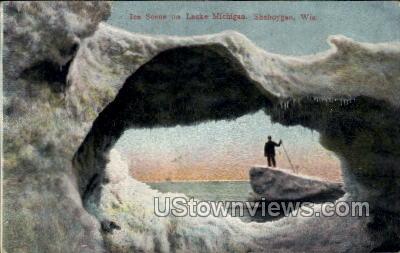 Lake Michigan - Sheboygan, Wisconsin WI Postcard