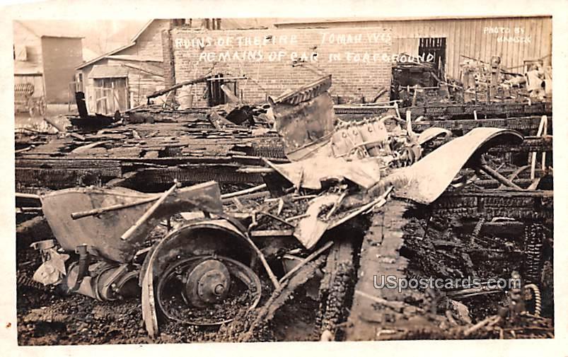 Ruins of the Fire - Tomah, Wisconsin WI Postcard
