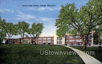 Tomah High School - Wisconsin WI Postcard