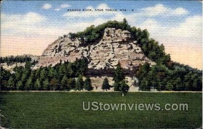 Ragged Rock - Tomah, Wisconsin WI Postcard