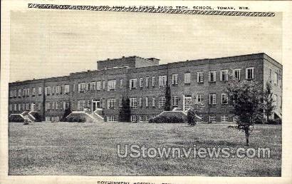 Government Hospital - Tomah, Wisconsin WI Postcard