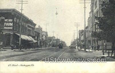 8th St. - Sheboygan, Wisconsin WI Postcard