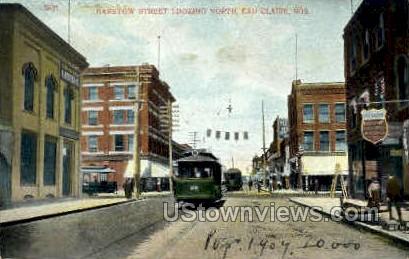 Barstow St. - Eau Claire, Wisconsin WI Postcard