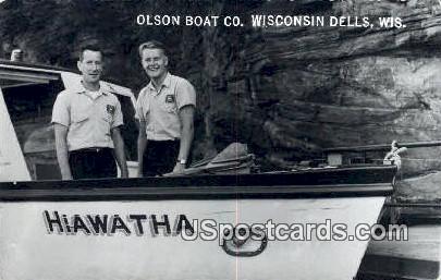 Olson Boat Co - Wisconsin Dells Postcards, Wisconsin WI Postcard