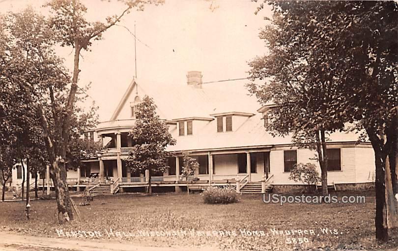 Marston Hall - Waupaca, Wisconsin WI Postcard
