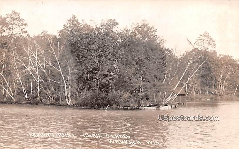Browns Point - Waupaca, Wisconsin WI Postcard