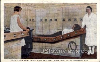 Private Bath Room - Waukesha, Wisconsin WI Postcard