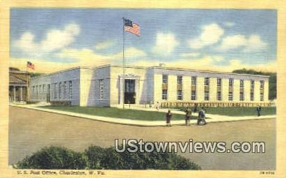 US Post Office - Charleston, West Virginia WV Postcard