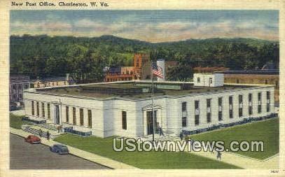 New Post Office - Charleston, West Virginia WV Postcard