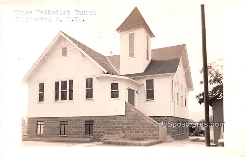 Grace Methodist Church - Charleston, West Virginia WV Postcard