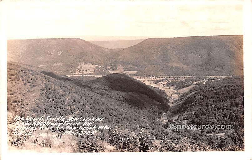 Devils Saddle, New Creek Mountain - West Virginia WV Postcard