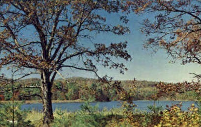 Sherwood Lake  - Sunshine Valley, West Virginia WV Postcard