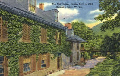 The Old Harper House - Harpers Ferry, West Virginia WV Postcard