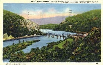 Harpers Ferry, West Virginia, WV Postcard
