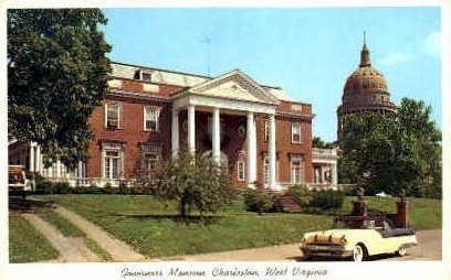 Governor's Mansion  - Charleston, West Virginia WV Postcard