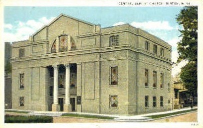 Central Baptist Church  - Hinton, West Virginia WV Postcard
