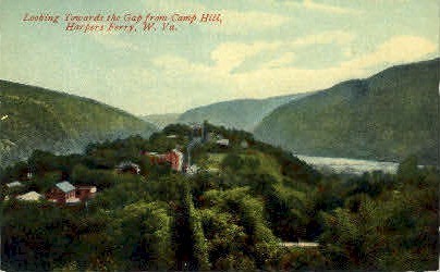 The Gap from Camp Hill  - Harpers Ferry, West Virginia WV Postcard