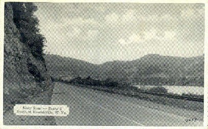 River Road  - Moundsville, West Virginia WV Postcard