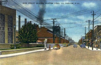Main Street  - Weirton, West Virginia WV Postcard