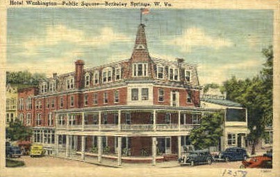 Hotel Washington - Berkeley Springs, West Virginia WV Postcard