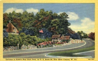 Hawk's Nest State Park - New River Canyon, West Virginia WV Postcard