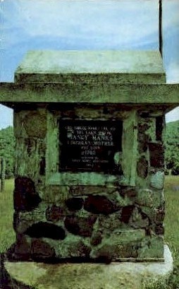 Monument of Nancy Hanks - Antioch, West Virginia WV Postcard