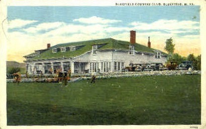 Bluefield Courty Club  - West Virginia WV Postcard
