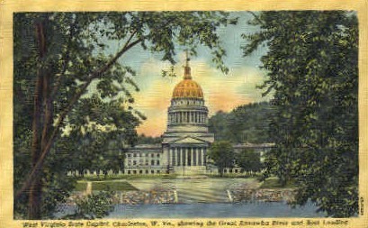State Capitol  - Charleston, West Virginia WV Postcard