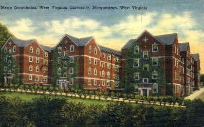 Men's Dormitories  - Morgantown, West Virginia WV Postcard