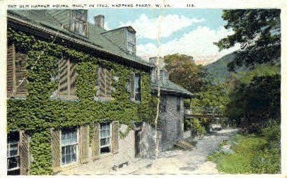 Old Harper House - Harpers Ferry, West Virginia WV Postcard