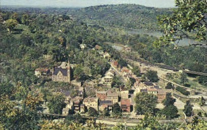 Shenandoah River - Harpers Ferry, West Virginia WV Postcard