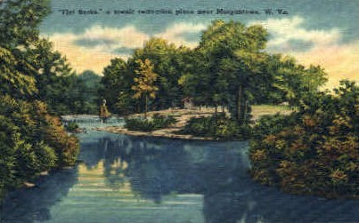 Flat Rocks - Morgantown, West Virginia WV Postcard
