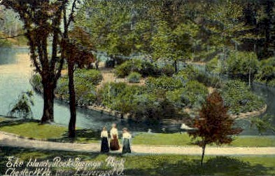 Rock Springs Park - Chester, West Virginia WV Postcard