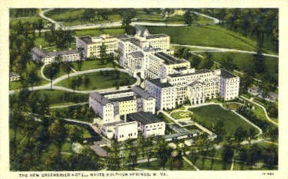 Greenbrier Hotel  - White Sulphur Springs, West Virginia WV Postcard