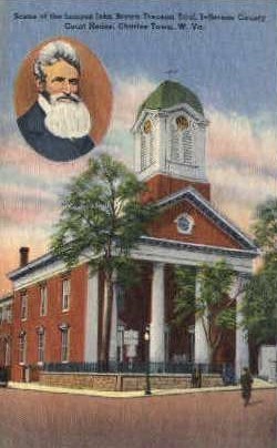Jefferson County Court House - Charles Town, West Virginia WV Postcard