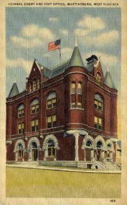 Federal Court & Post Office  - Martinsburg, West Virginia WV Postcard