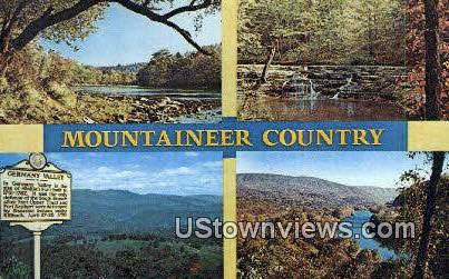 Greenbriar River, WV,     ;     Greenbriar River, West Virginia Postcard