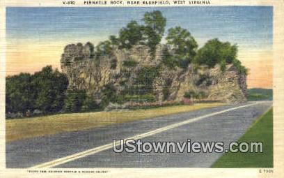 Pinnacle Rock - Bluefield, West Virginia WV Postcard