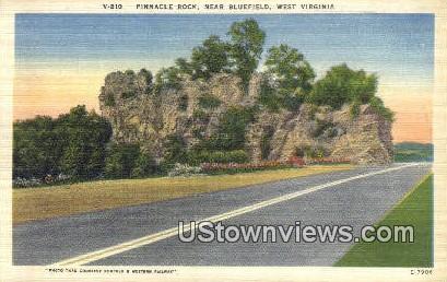 Pinnacle Rock - Bluefield, West Virginia WV Postcard