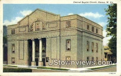 Central Baptist Church - Hinton, West Virginia WV Postcard