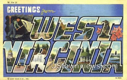 Greetings from West Virginia Postcard