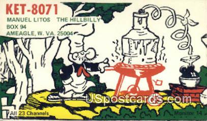 Manuel Litos, The Hillbilly - Ameagle, West Virginia WV Postcard